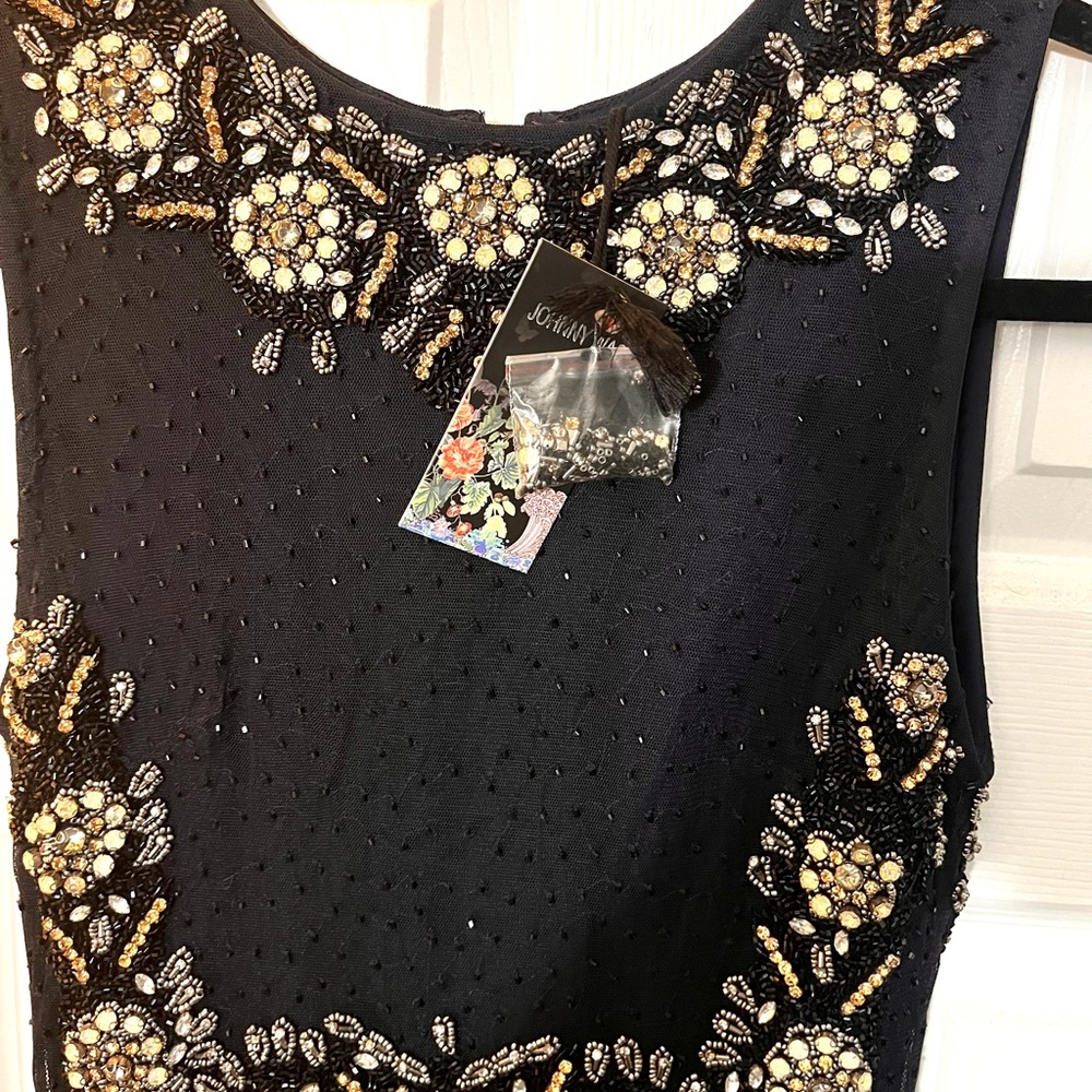 Elegant Black Embellished Dress